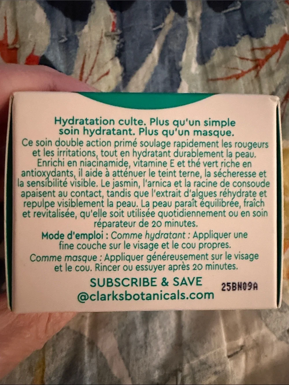 CLARK'S BOTANICALS Deep Moisture Mask FULL SIZE 50mL